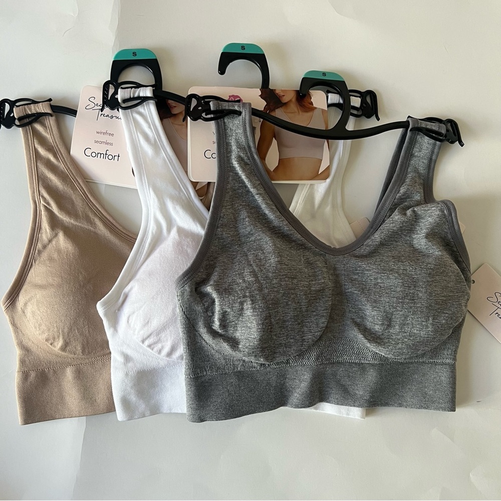 Set of three Secret Treasures Comfy Bras size S